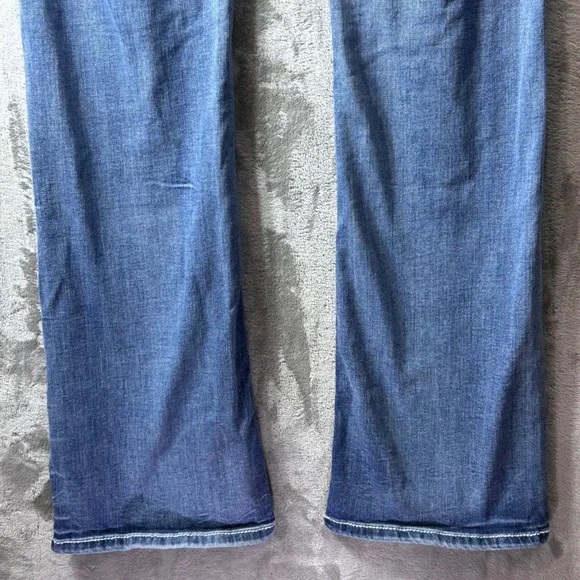 Grace in LA Women Bootcut Jeans 33 Easy Fit Embroidered Sequin Western Southwest - Picture 9 of 13